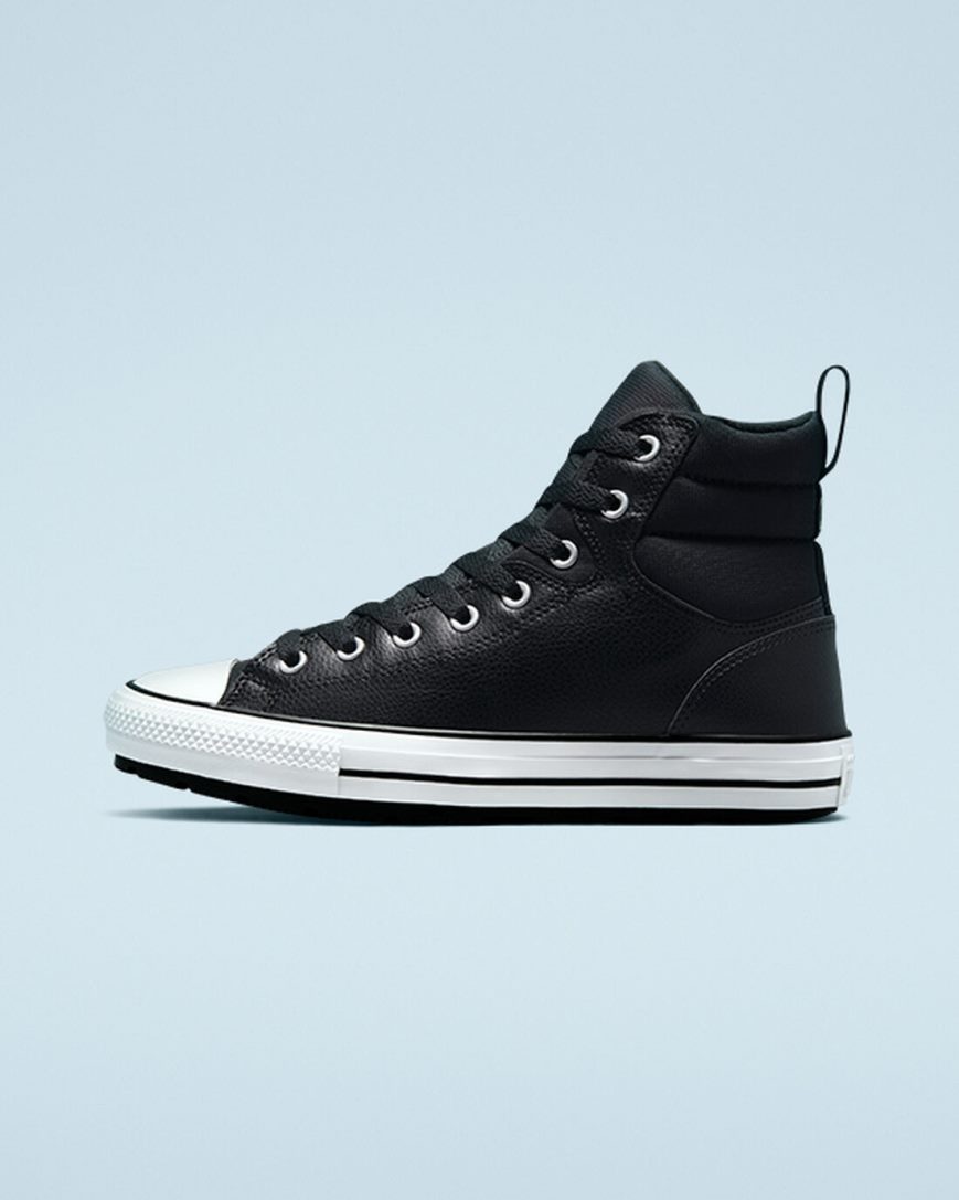 Botas de Inverno Converse Chuck Taylor All Star Berkshire Cano Alto Masculino Pretas Branco Pretas | PT C0T8P43